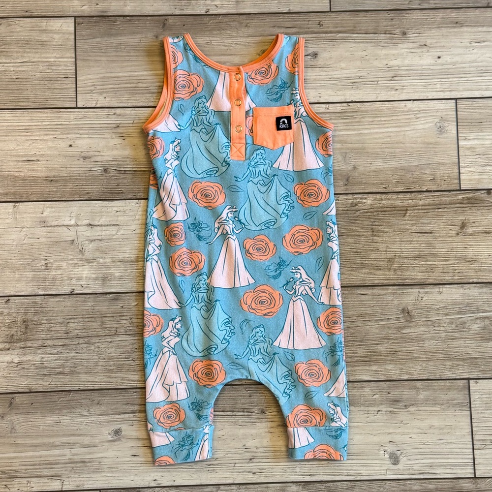 Rags | Disney Princess Aurora Sleeping Beauty Tank Romper | Size: 18-24 Months